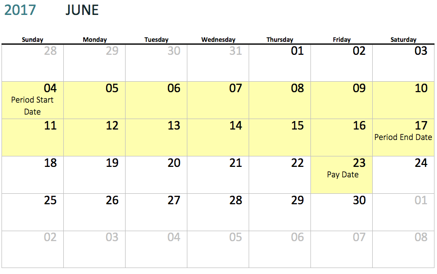 Creating a Pay Schedule Knowledge Center