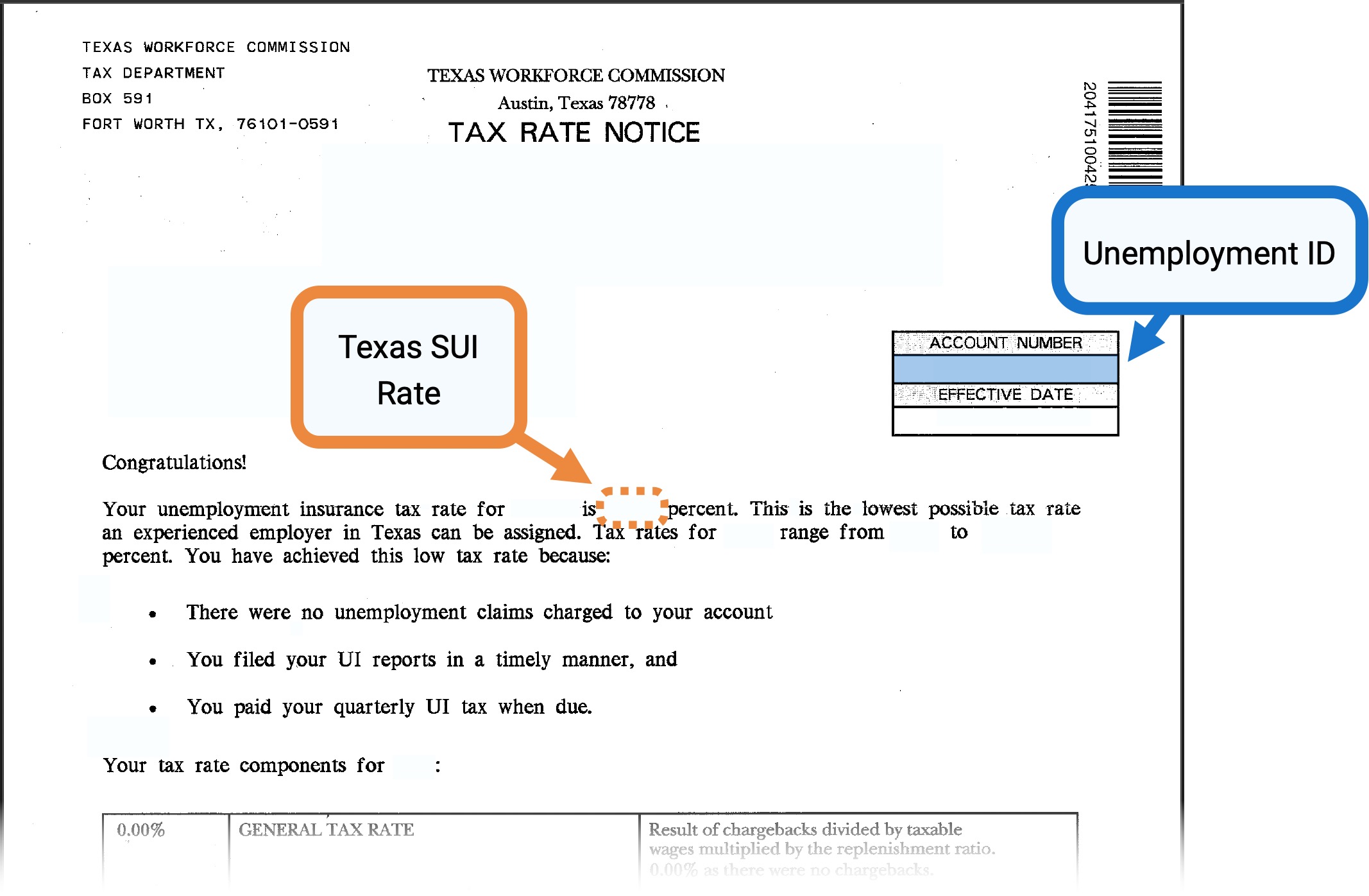 Add or update Texas SUI rates – Help Center Home