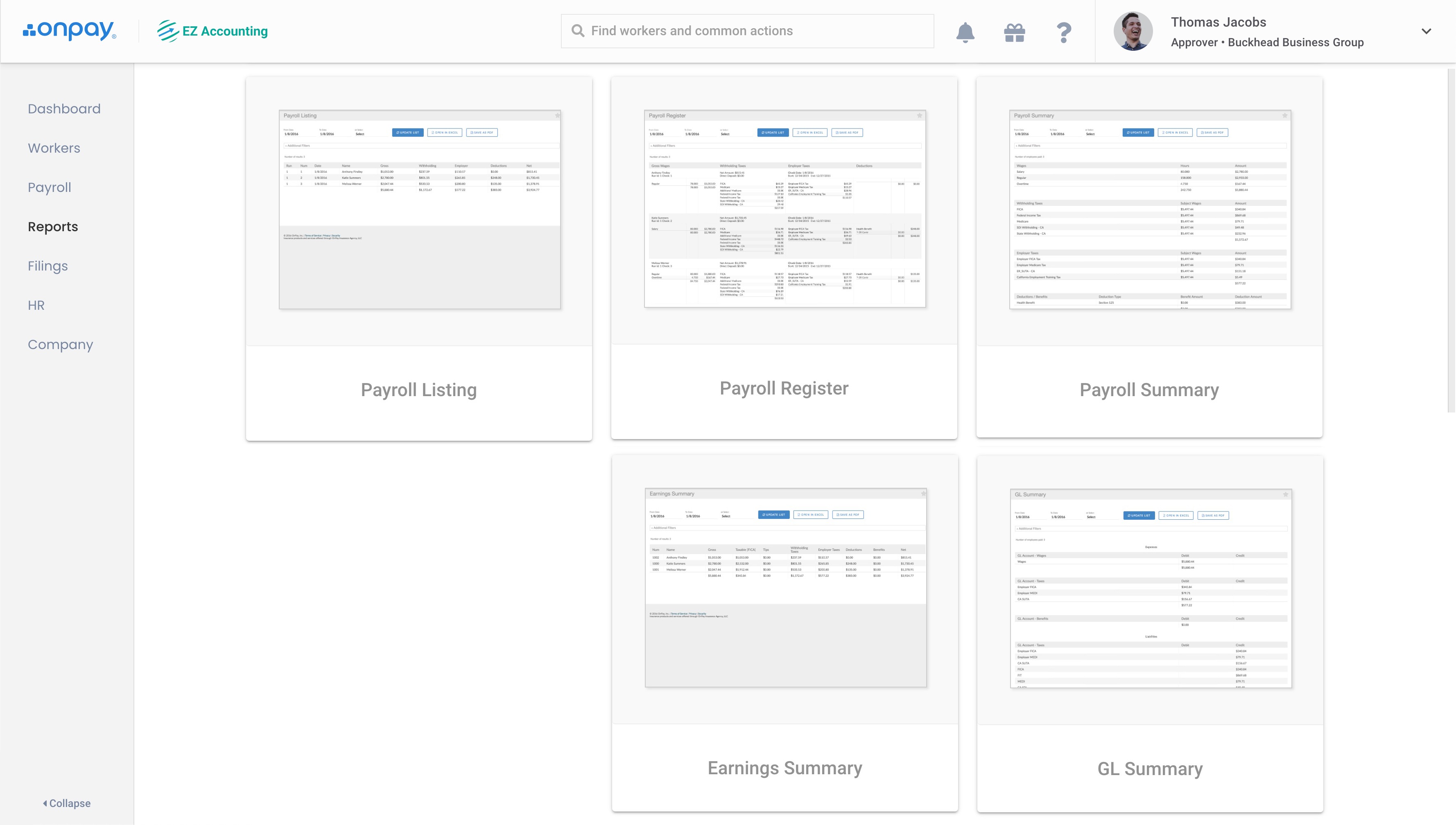 Payroll Reports Overview – Help Center Home
