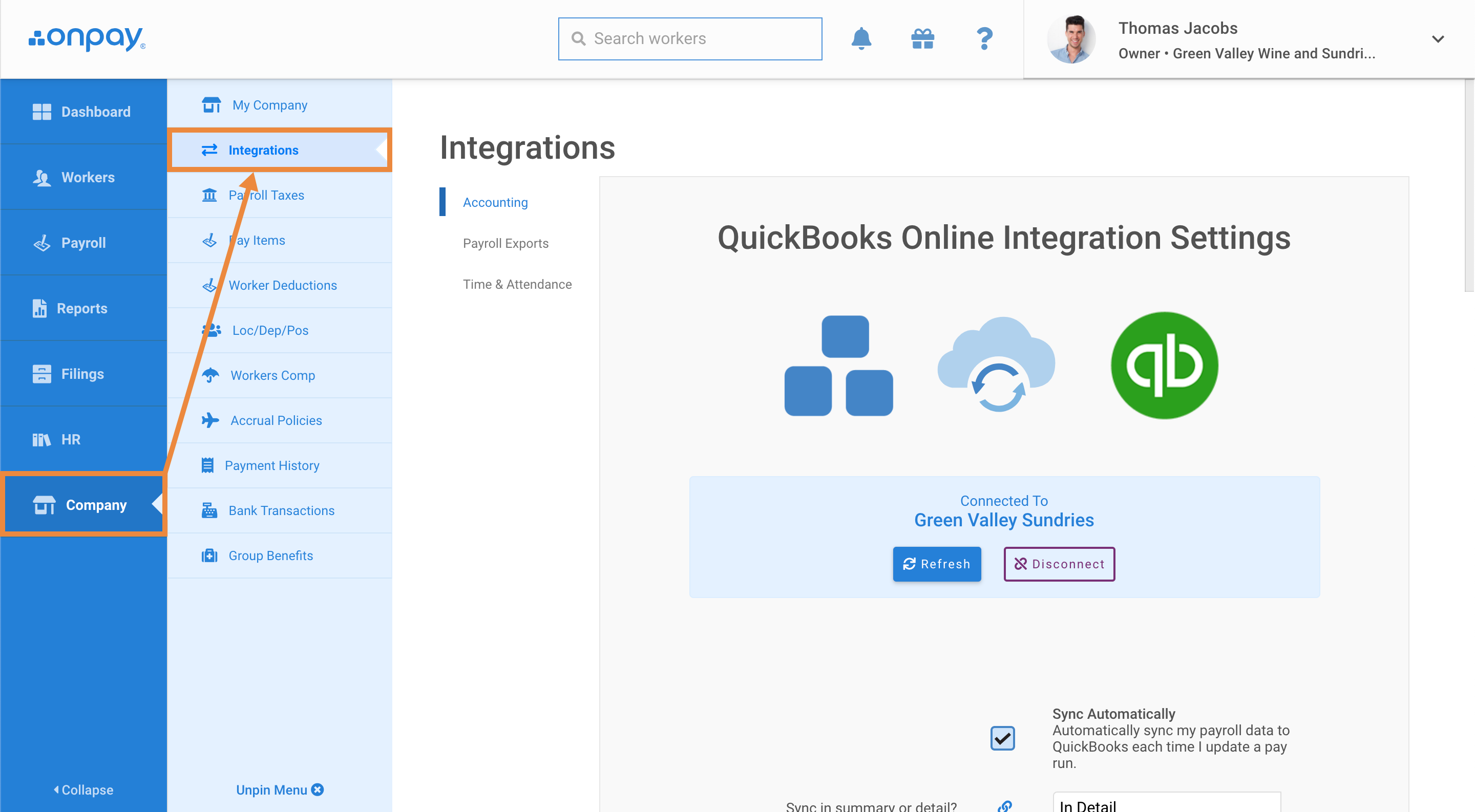 Export your QuickBooks Online Standard Payroll data