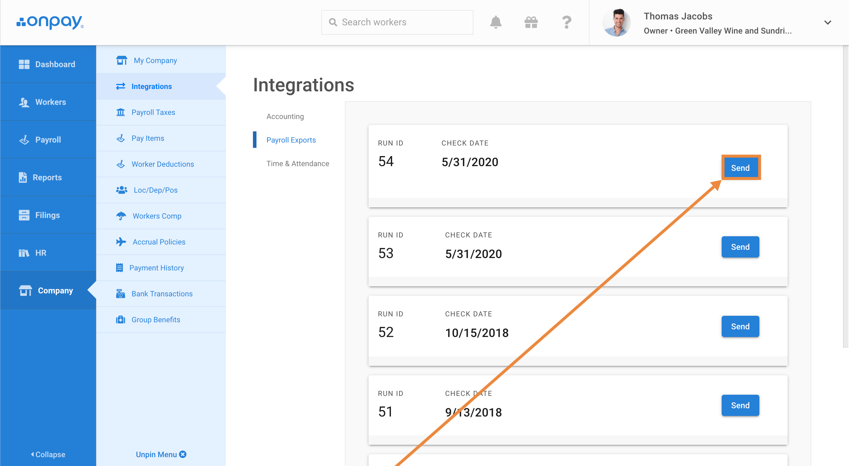 Export your QuickBooks Online Standard Payroll data